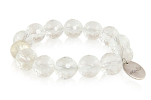 KenSuJewelry Bracelet with Crystal Quartz Beads