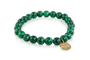 KenSuJewelry Bracelet with Malachite Beads