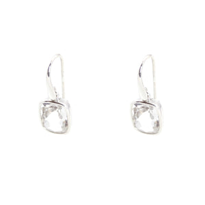 KenSu Jewelry Dangle Earrings - with Crystal Quartz Signature Collection Hand Made Jewelry