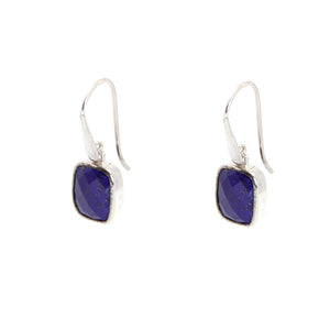 KenSu Jewelry Dangle Earrings - with Lapis Lazuli Signature Collection Hand Made Jewelry