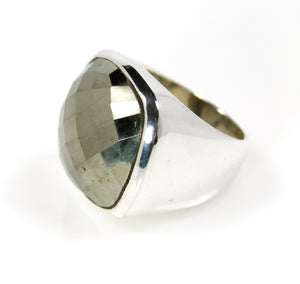 Ring - Signature Pyrite Square Cut Sterling Silver