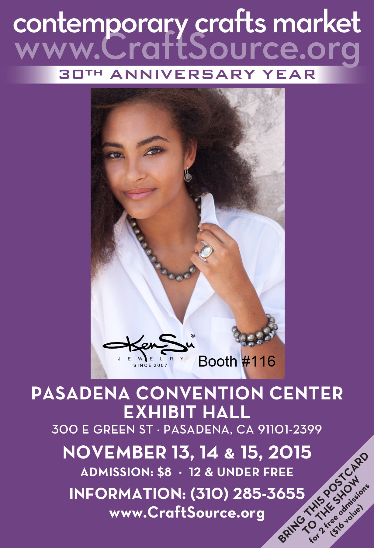 KenSu Jewelry at the Contemporary Crafts Market in Pasadena CA