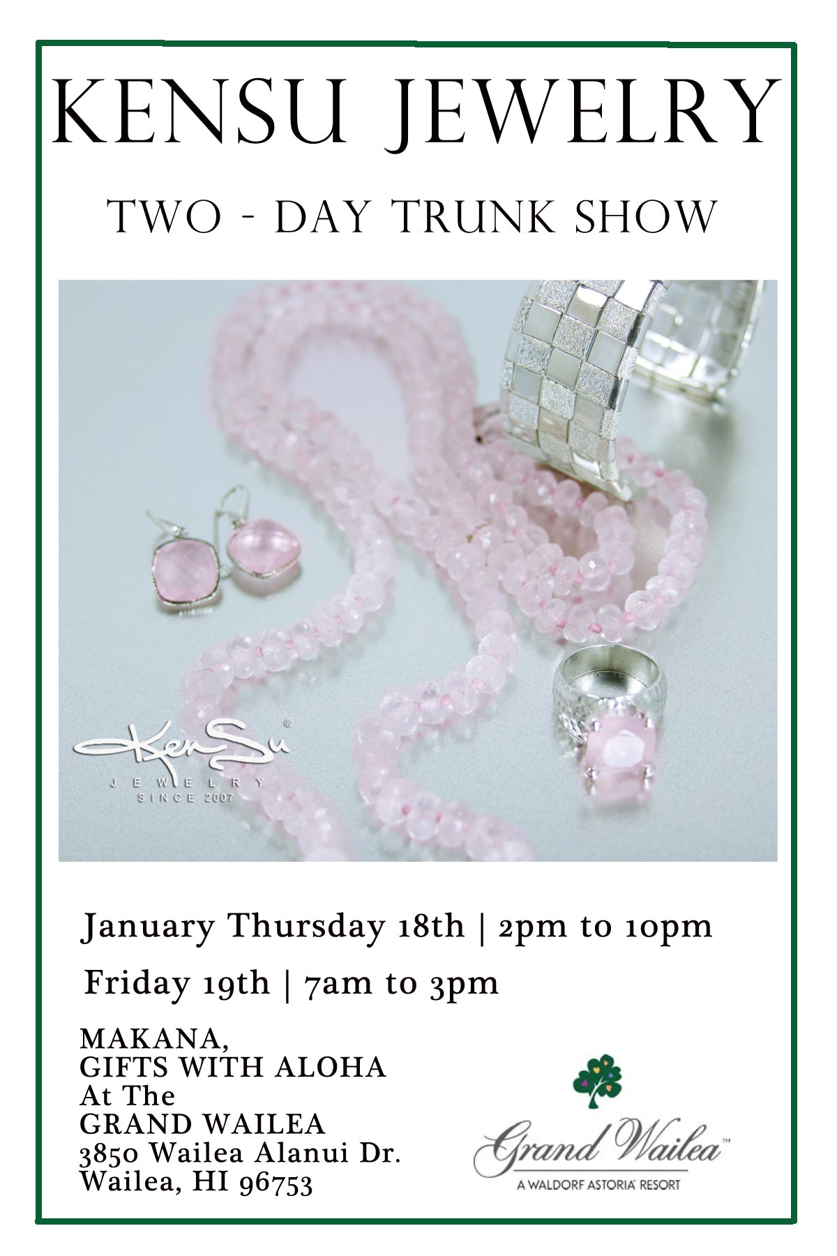 KenSu Jewelry Maui @ the Grand Wailea Resort 