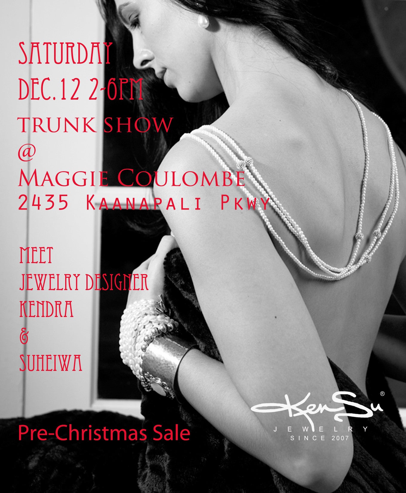 KenSu Jewelry Pre Christmas Trunk Show