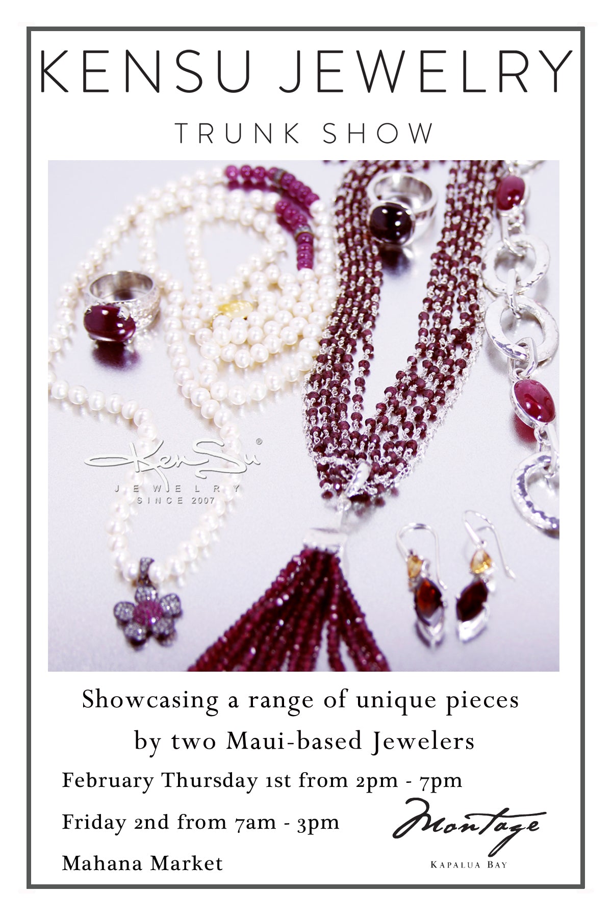 KenSu Jewelry at the Montage Kapalua Bay