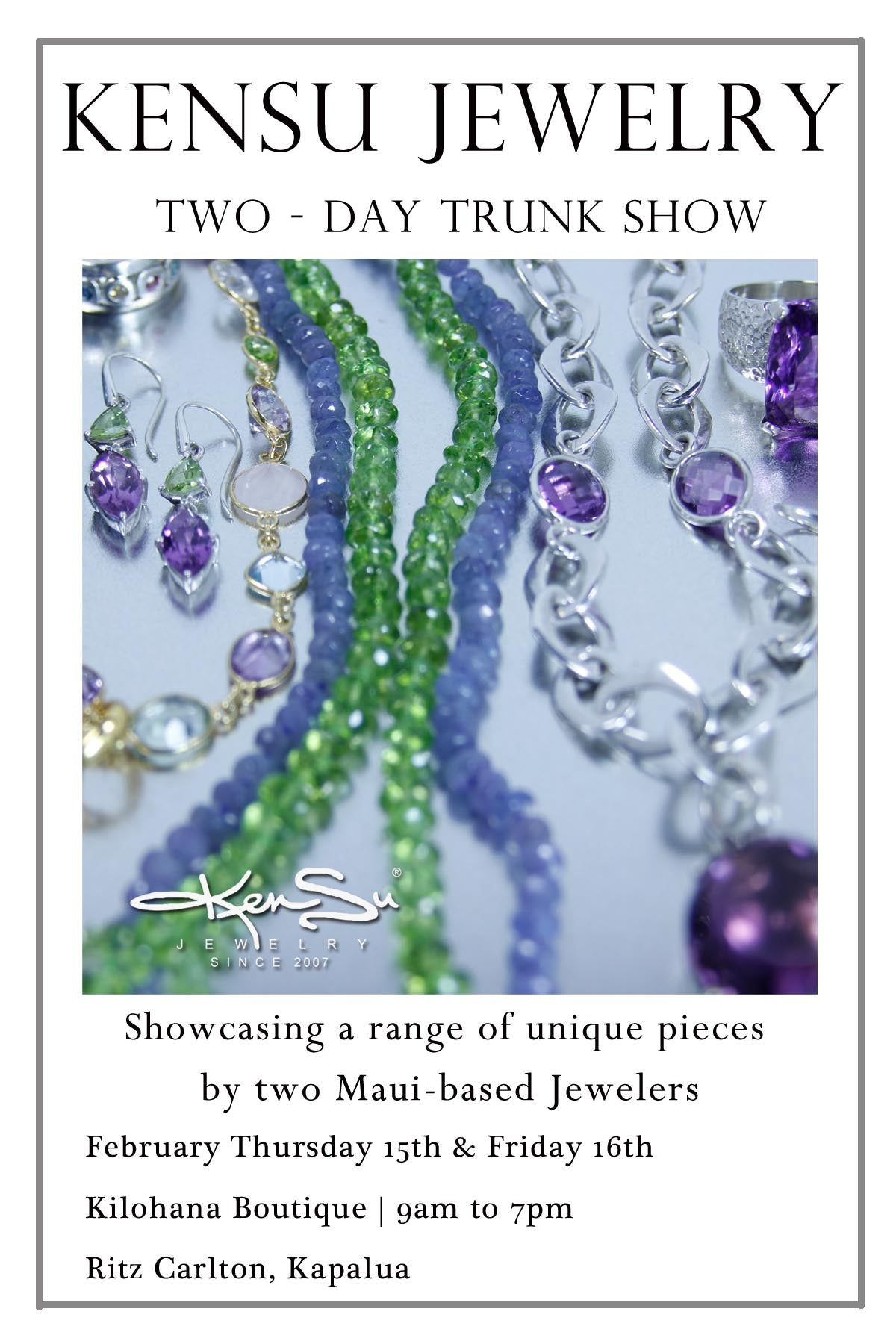 KenSu Jewelry Maui at the 