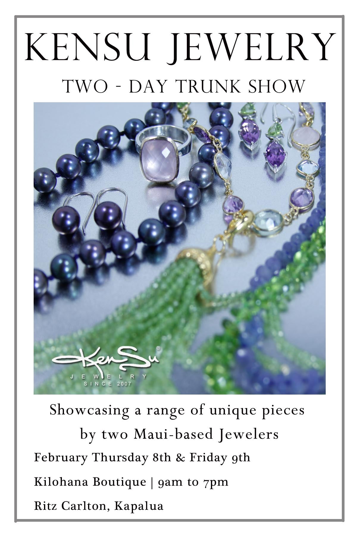 KenSu Jewelry Maui at the 