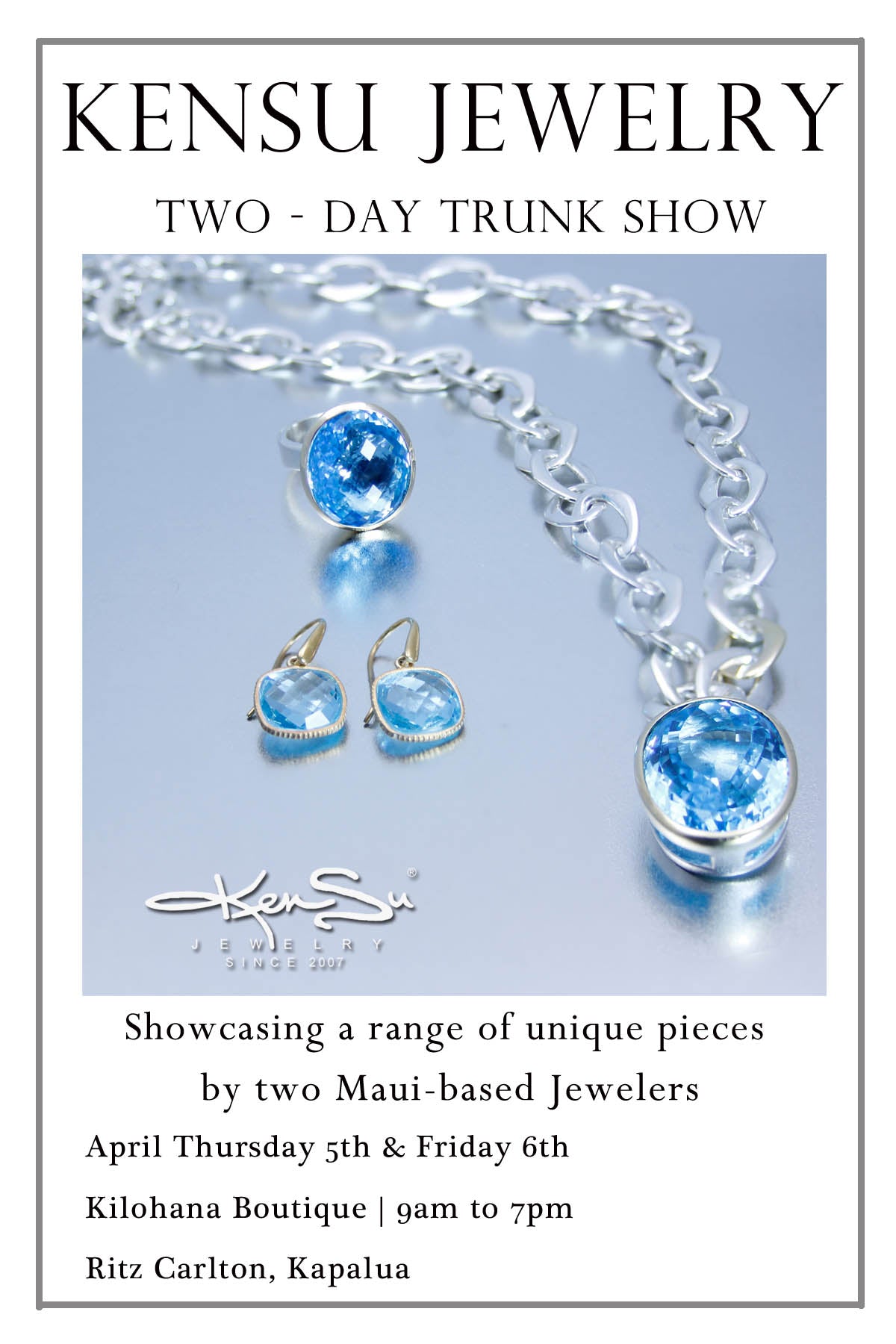 KenSu Jewelry at the Ritz Carlton Kapalua Maui 