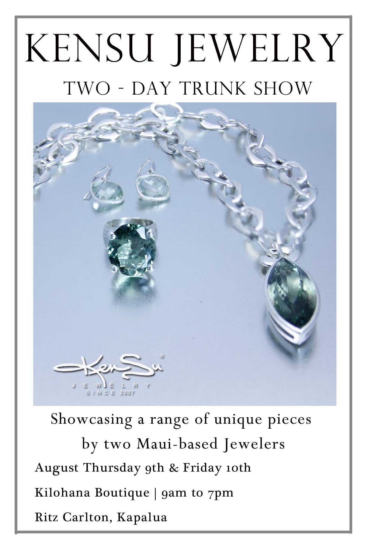 KenSu Jewelry at the Ritz Carlton Kapalua Maui 