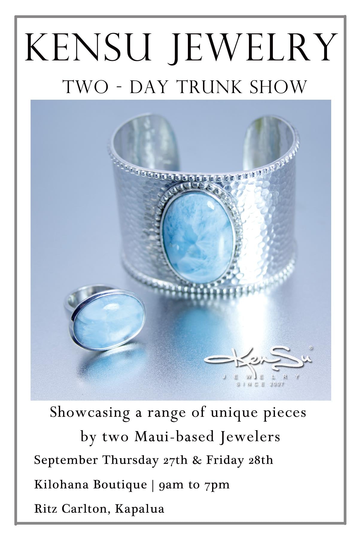 KenSu Jewelry at the Ritz Carlton Kapalua Maui 