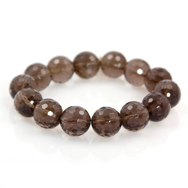 KenSu Jewelry Smokey Quartz Bracelet Hand Made Jewelry