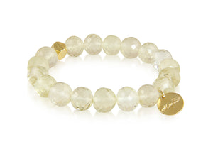 KenSuJewelry Bracelet with Lemon Quartz Beads and GP Spacer