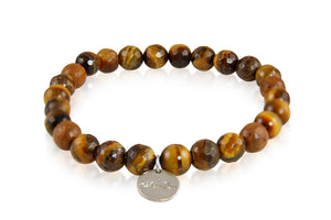 KenSuJewelry Bracelet with Tiger Eye Bead Stones