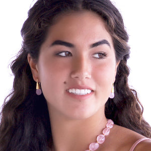 KenSuJewelry Cone GP Earrings with Fresh W. Pearls 