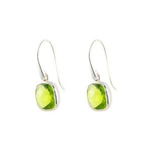 KenSuJewelry Dangle Earrings with Peridot 