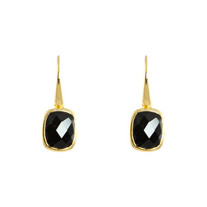 KenSuJewelry Dangle GP Earrings with Black Onyx 