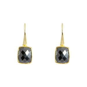 KenSuJewelry Dangle GP Earrings with Hematite 