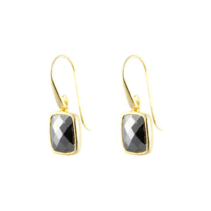 KenSuJewelry Dangle GP Earrings with Hematite 