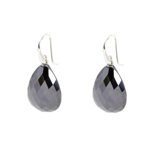 KenSu Jewelry Drop Earrings - with Hematite Signature Collection Hand Made Jewelry