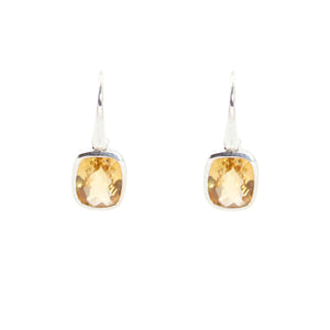 KenSu Jewelry Dangle Earrings - with Citrine Signature Collection Hand Made Jewelry
