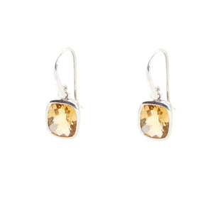 KenSu Jewelry Dangle Earrings - with Citrine Signature Collection Hand Made Jewelry