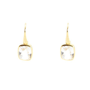KenSu Jewelry Dangle Earrings - with Crystal and Gold Plated Signature Collection Hand Made Jewelry