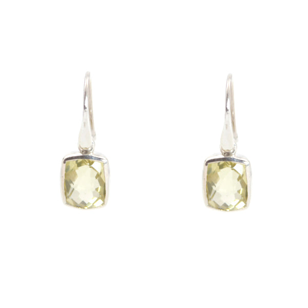 KenSu Jewelry Dangle Earrings - with Lemon Quartz Signature Collection Hand Made Jewelry