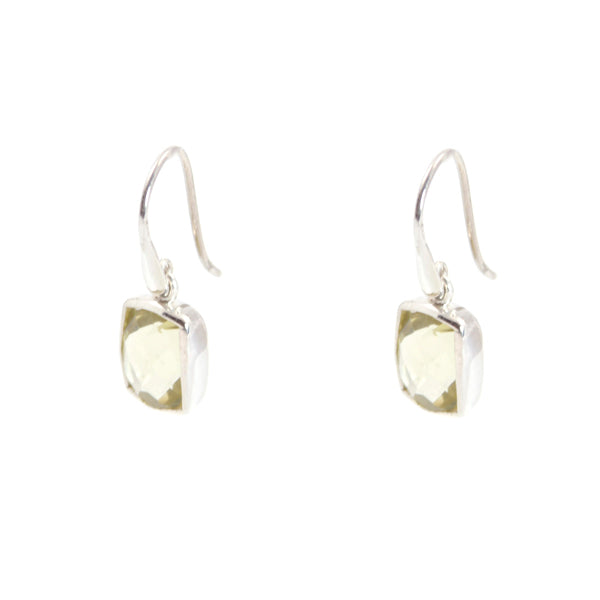 KenSu Jewelry Dangle Earrings - with Lemon Quartz Signature Collection Hand Made Jewelry