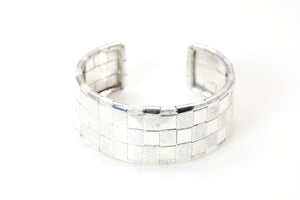 Bracelet - Cuff Sterling Silver Woven 3 Line Lauhala Collection