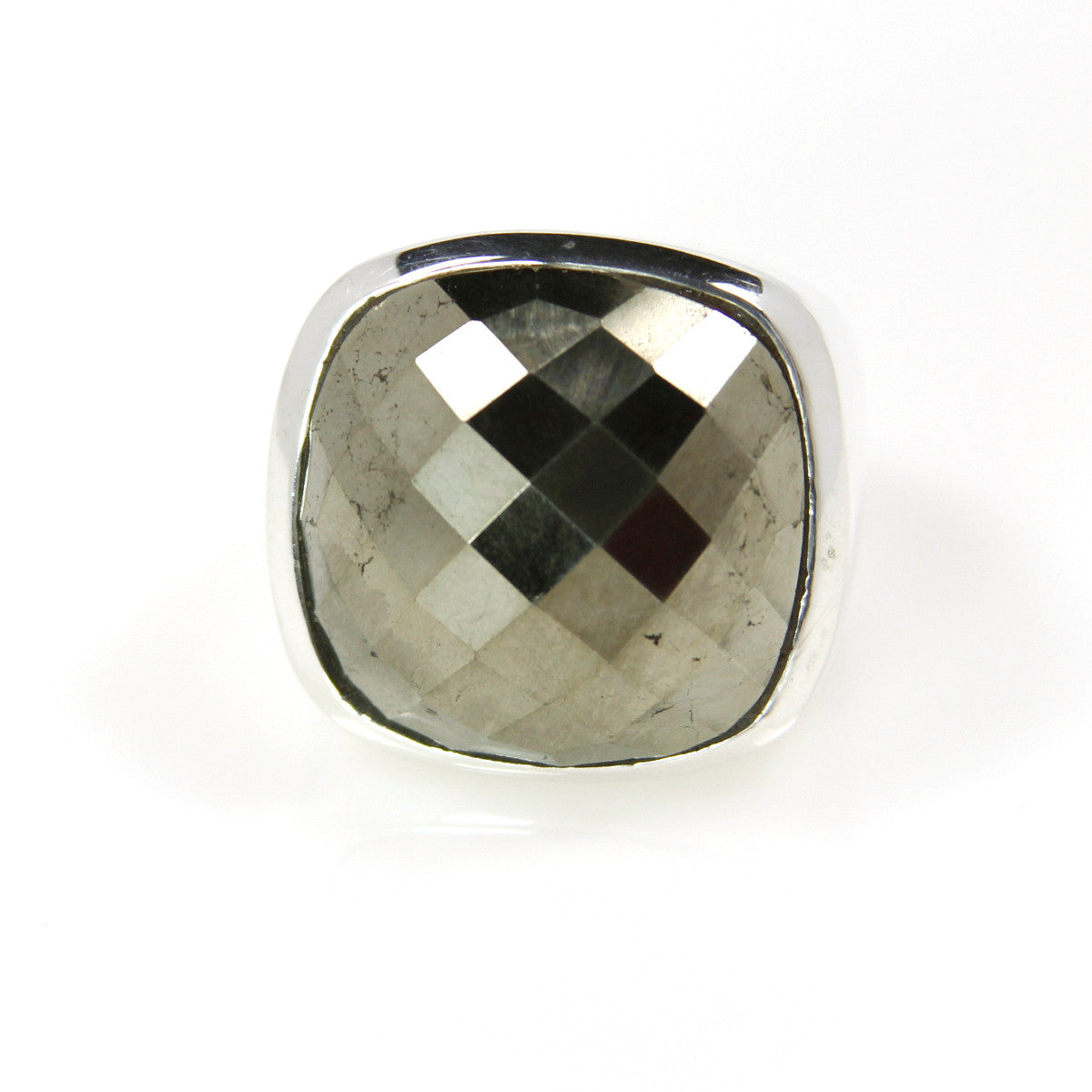 Ring - Signature Pyrite Square Cut Sterling Silver