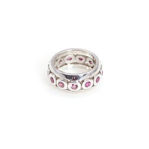 Ring - Band Pink Tourmaline Sterling Silver