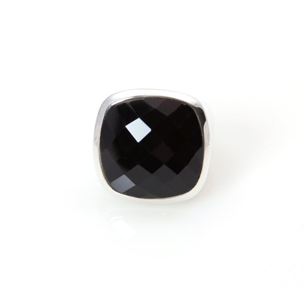 Ring - Signature Black Onyx Cushion Cut Sterling Silver