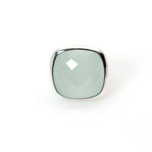 Ring - Signature Chalcedony Cushion Cut Sterling Silver