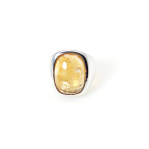 Ring - Signature Citrine Cabochon Cut Sterling Silver