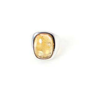 Ring - Signature Citrine Cabochon Cut Sterling Silver