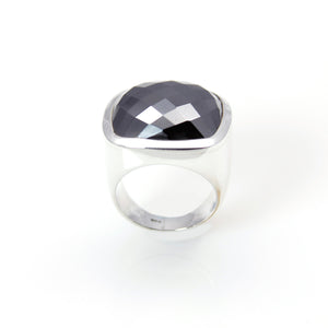 Ring - Signature Hematite Square Cut Sterling Silver