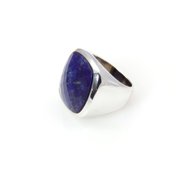 Ring - Signature Lapis Lazuli Square Cut Sterling Silver