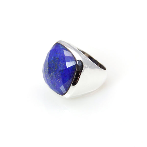 Ring - Signature Lapis Lazuli Square Cut Sterling Silver