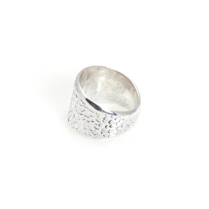 Ring - Band Hammered Sterling Silver