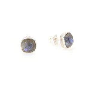 KenSu Jewelry Studs Earrings - with Labradorite Hand Made Jewelry