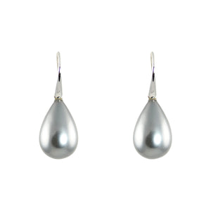 KenSuJewelry Svarowski Grey Pearl Earrings 