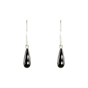 KenSuJewelry Wire Earrings with Black Onyx 